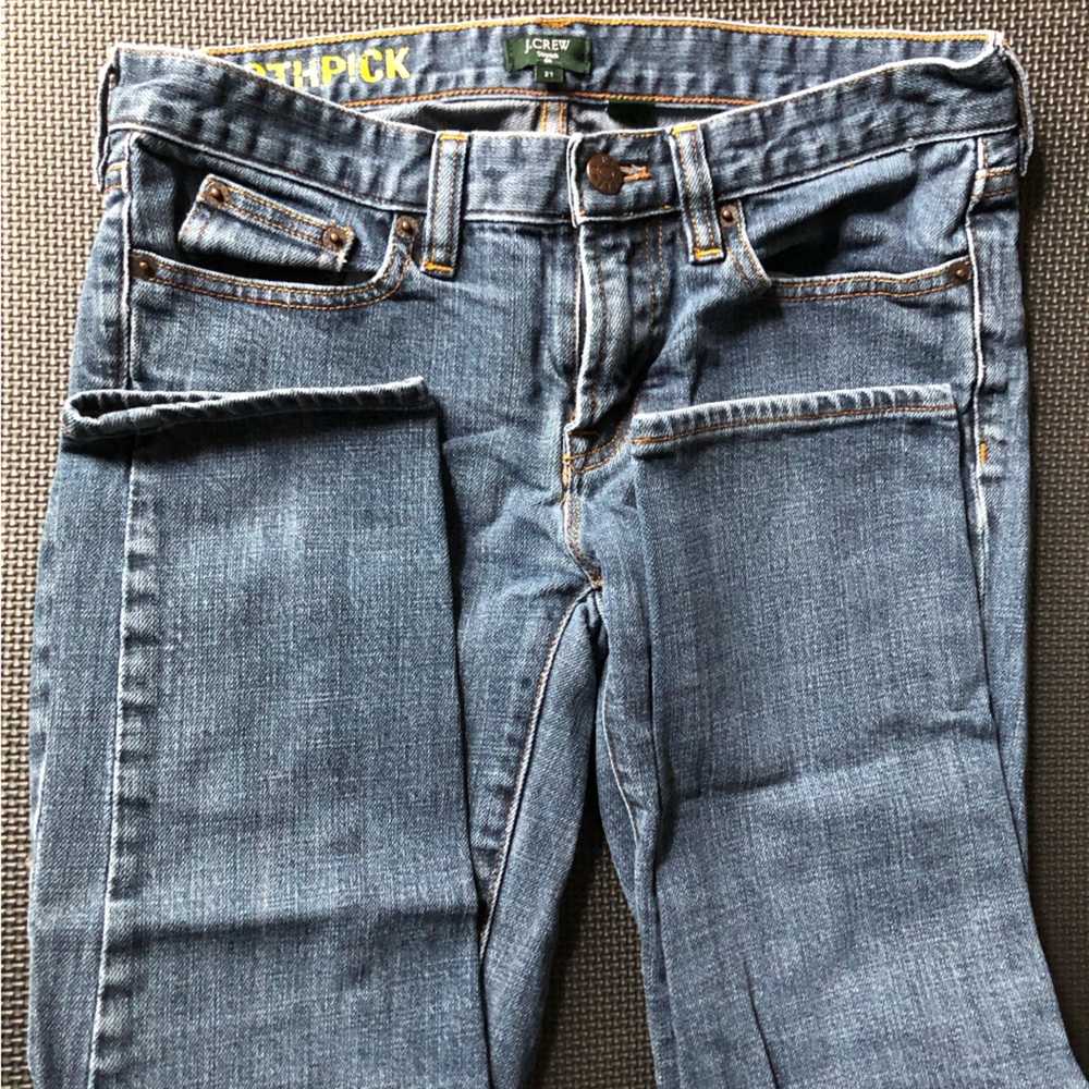 J Crew  skinny jeans- comfortably worn-in and in very good condition- Size 27